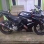 Jual kawasaki ninja 250 2009 hitam km rendah 