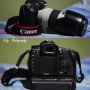 CANON 7D + GRIP + LENSA EF 70-200 F2,8 + EF 85 1,8 UMS + TAS LOWER PRO 