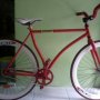 jual Sepeda Fixie Merah 2nd Murah