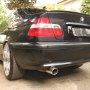 Jual BMW 318i 2003 facelift Black on Black. velg ring 20. nopil