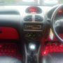 Jual peugeot 206 MT sporty tahun 2002 merah maroon