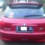Jual peugeot 206 MT sporty tahun 2002 merah maroon