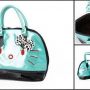 Tas Hello Kitty Metalic Biru Muda