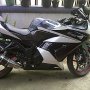 Jual ninja 250 2008 hitam putih jual mahal modif ringan