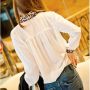 Baju Style Korea : White Leopard Blouse