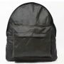 Black Coated Denim Backpack