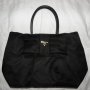 Jual PRADA Nylon Black Bow Tote Bag 