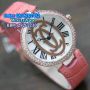 CARTIER Diamond Circle Leather for Ladies