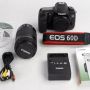 Canon slr EOS 60D KIT Lensa { EF-S 18-200mm IS II } New