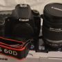 Canon slr EOS 60D KIT Lensa { EF-S 18-200mm IS II } New