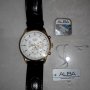 Jual Alba Gold Dial White Leather ( Man )