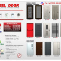 Jual Pintu Besi Steel Door model GA-1KP C | Anti rayap, Tidak karat, Tahan air dan api