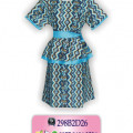 Model Dress Batik, Dress Batik Modern, Baju Dress Batik, KDR1