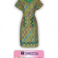 Motif Batik Pekalongan, Model Dress Batik, Koleksi Baju Batik Wanita, BP02DE