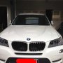 BMW X3 2.OD WHITE 2012 KM3600 JUAL CEPAT 745jt
