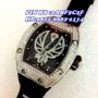 Richard Mille Ph&oelig;nix RM 051 Silver Diamond Black Rubber Swiss ETA Best Version