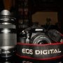 DSLR Canon 1000d lensa 18 - 55 + efs 55-250