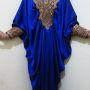 Kaftan Bordir Rania Biru