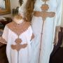 Kaftan Mom and Kid Denara White 