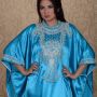 Kaftan Sateen Natali Swaroski Import Blue