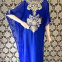 KAFTAN IMPOR SWAROSKY BIRU