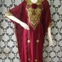 KAFTAN MAWAR MAROON