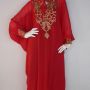 KAFTAN SERUTI TULIP MERAH