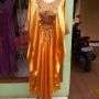 Kaftan Nabila Satin Bordir Yellow