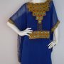 Kaftan Korneli Emas Biru