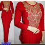 Dress Luna Bordir Red