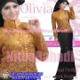 Olivia Dress Gold - black