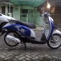 Jual Honda Scoopy th 2011 biru putih