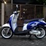 Jual Honda Scoopy th 2011 biru putih