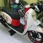 Jual Motor Honda Scoopy fi 2013 orange merah 