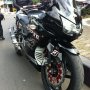 Jual Ninja 250 r 2010 hitam, full modif manis mulus