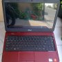 JUAL DELL INSPIRON N4050 MERAH MAROON FULLSET