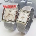 ALEXANDRE CHRISTIE AC8431 Silver White Sepasang