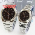 ALEXANDRE CHRISTIE AC8423 Silver Black Sepasang