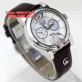 ALEXANDRE CHRISTIE 2347 Silver Brown Leather