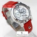 ALEXANDRE CHRISTIE 2347 Silver Red Leather