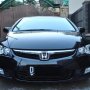 Jual Honda Civic 1.8 I-vtech Hitam M/T 2008