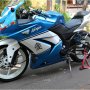 Jual Kawasaki Ninja 250 Blue Candy 2010 Modif