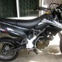 Jual Kawasaki D-Tracker 150 Hitam Putih Tahun 2012 