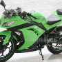 Jual Kawasaki Ninja 250 Fi 2012 mulus green bandung
