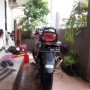 Jual VIXION Merah Marun Mei 2012 Terawat Modif Simple Bogor 