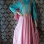 FARAH DRESS + PASHMINA BABY BLUE- BABY PINK