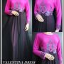 VALENTINA DRESS FUSCHIA MIX BLACK