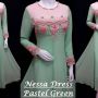 Nessa Dress  Pastel Green