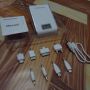 Power Bank 12000 mAh, model LCD Digital Display, Side LED Flashlight + 8 konektor