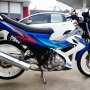 Satria FU 2007 biru putih plat DKI